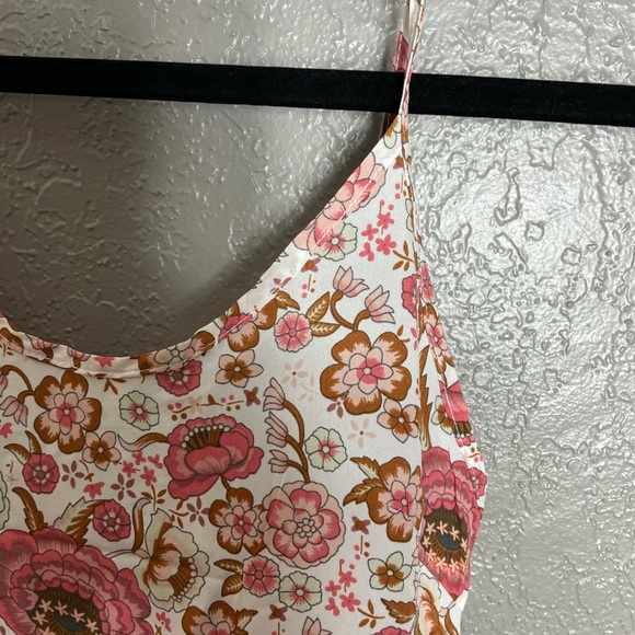 Boho Beach Hut Floral Printed Sun Dress Sz S NWT - Picture 4 of 6